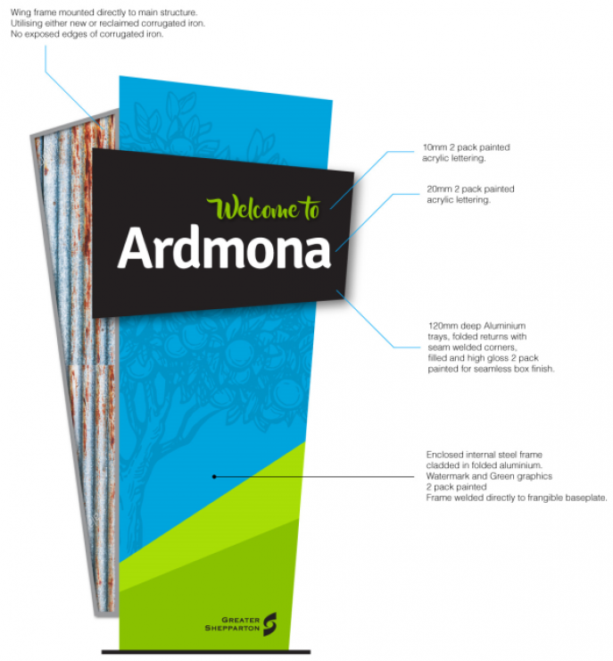 Design A (Vertical with reclaimed iron)
