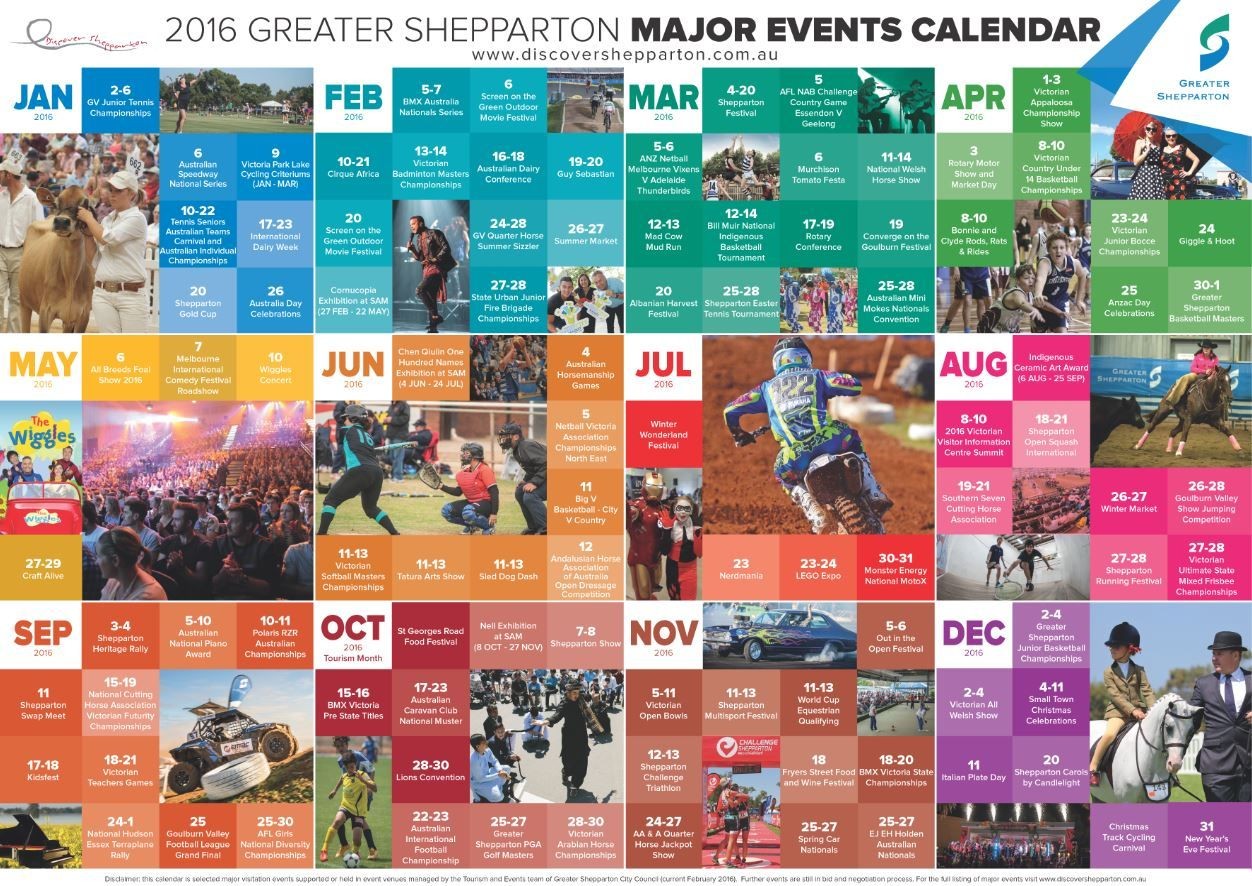 Massive Events Calendar revealed at Tourism and Events Industry