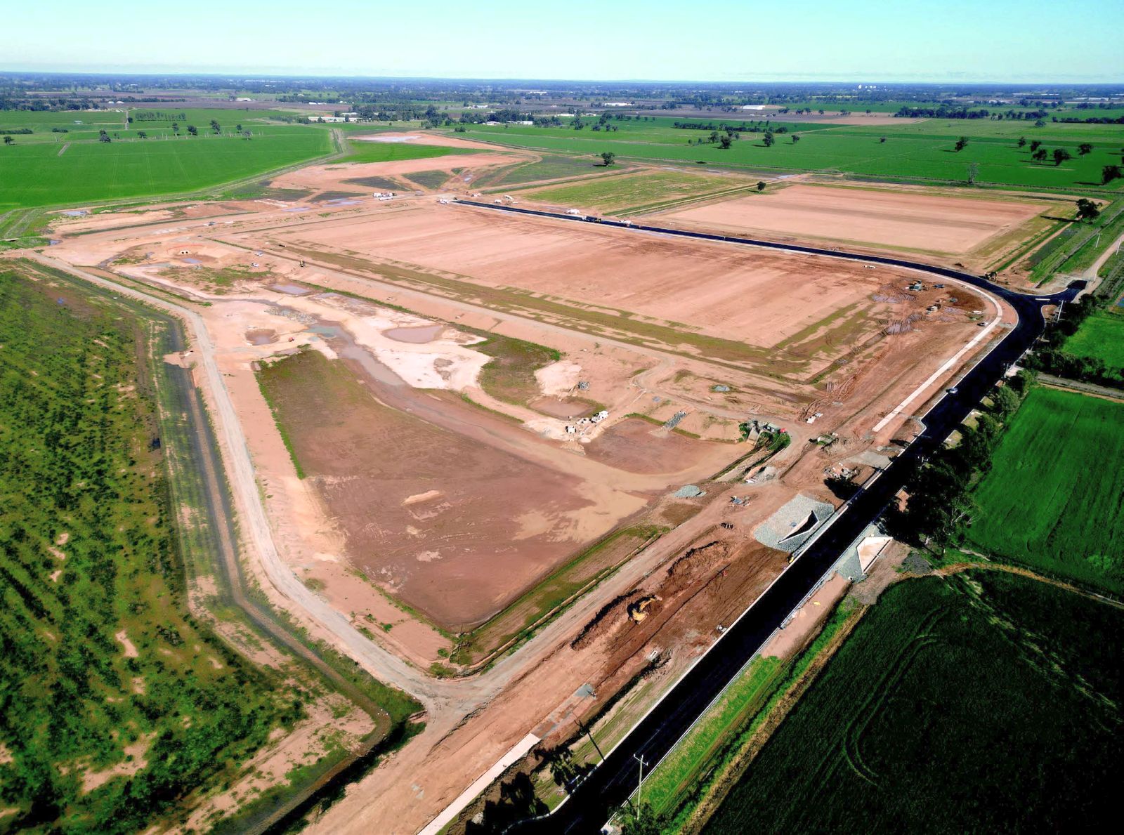 aerial photo of the GV Link site under construction.