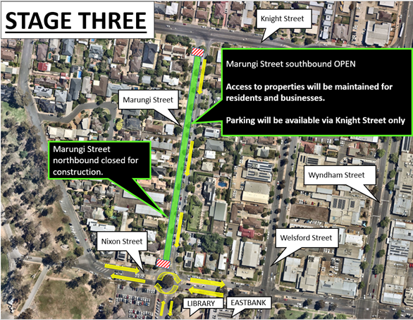 Marungi St Drainage Stage 3 Map - 12 March 2026