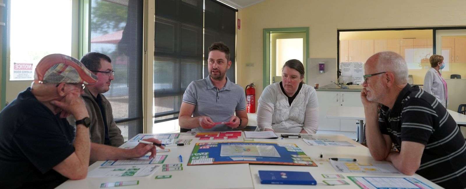 A facilitator training session for TAG.