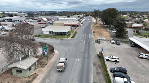 New Dookie Road and Wheeler Street intersection.