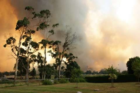 Bushfire Smoke Photo - Courtesy CFA