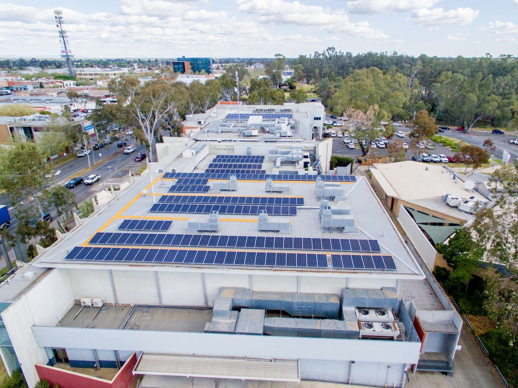 Solar panels installed at Council's Welsford Street offices in 2018