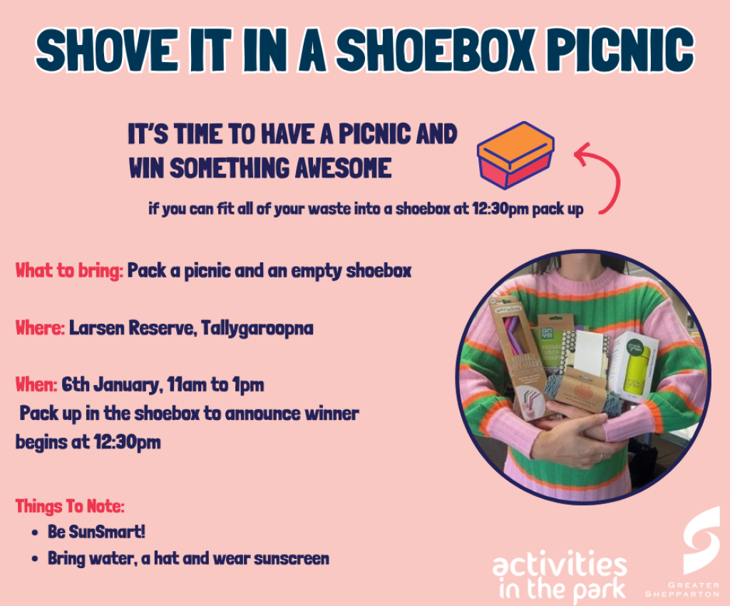 Cover image for event - Shove it in a Shoebox Picnic