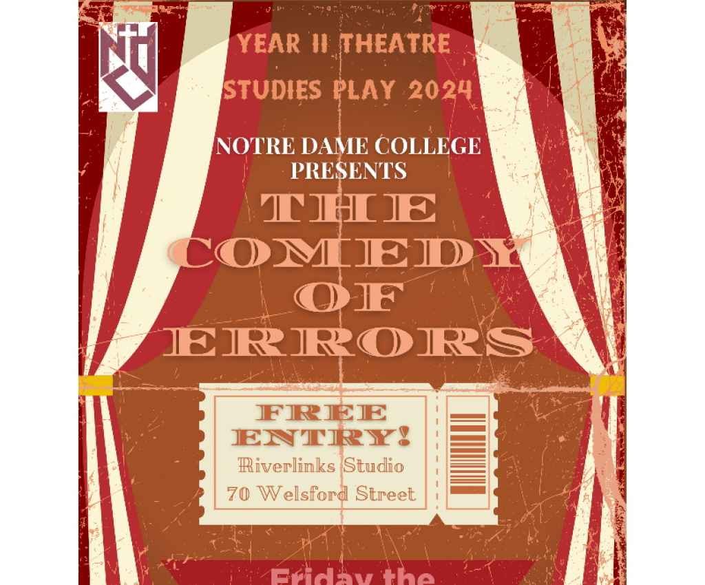 Cover image for event - Notre Dame College presents The Comedy of Errors