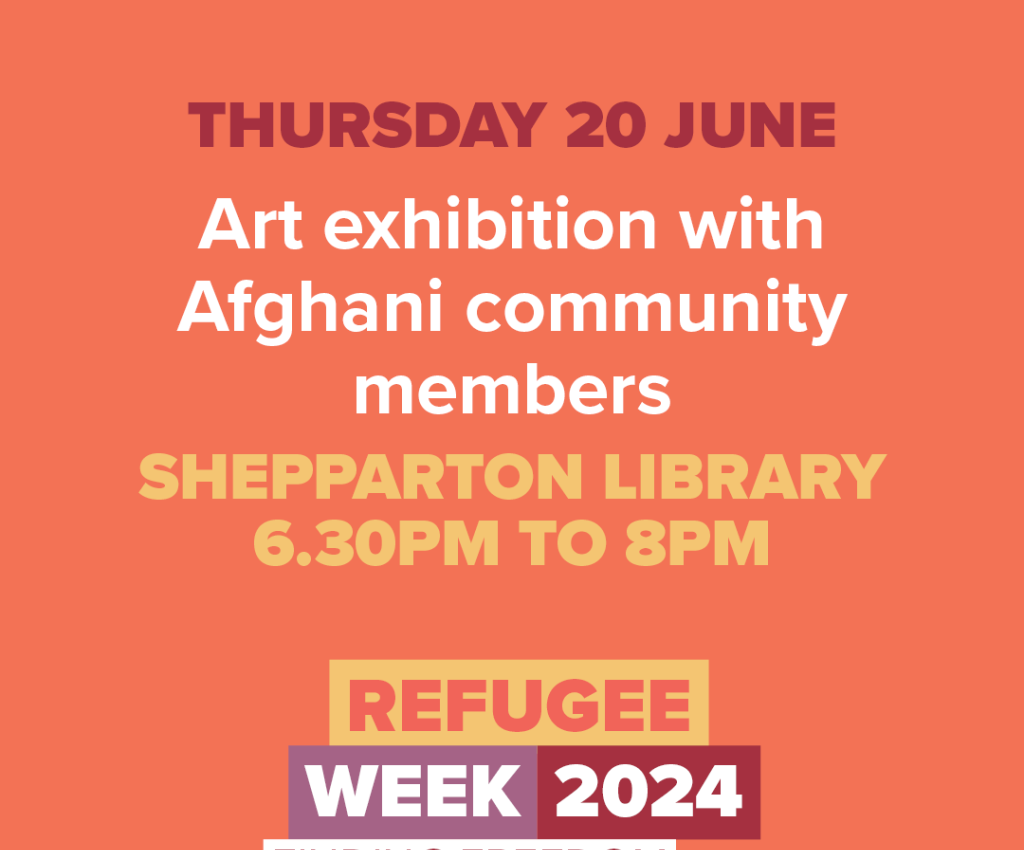 Cover image for event - Art exhibition with Afghani community members at Shepparton Library