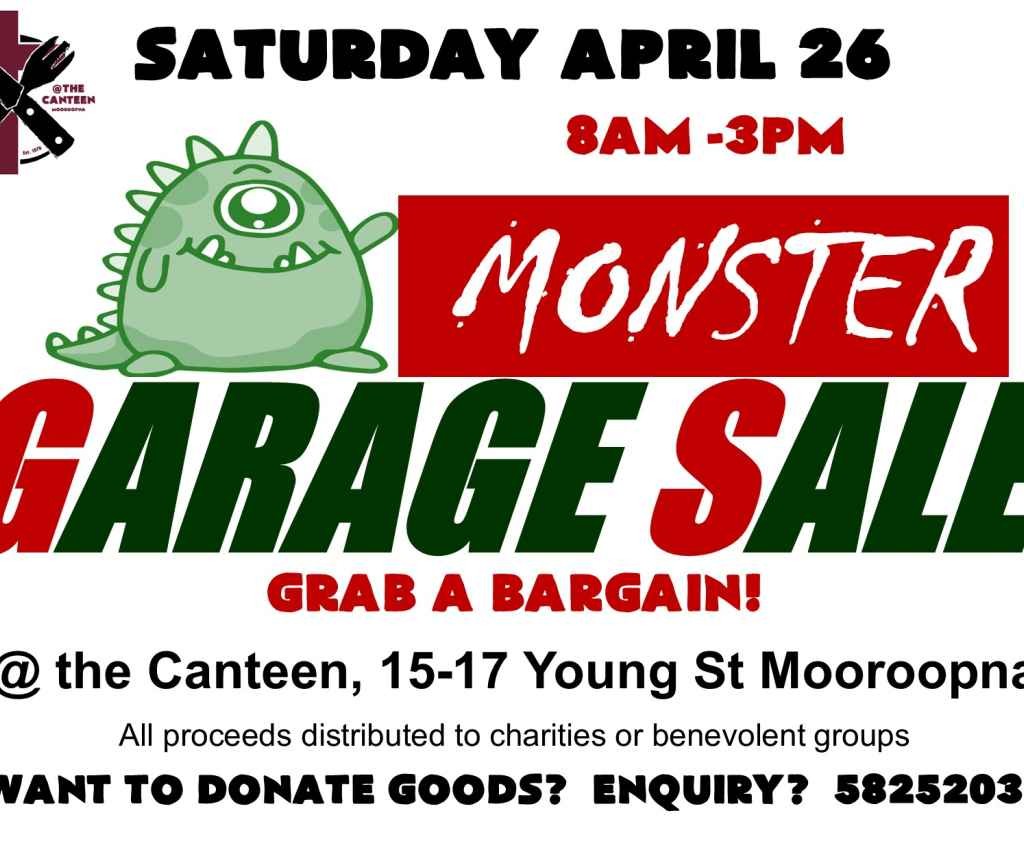 Cover image for event - Monster Garage Sale