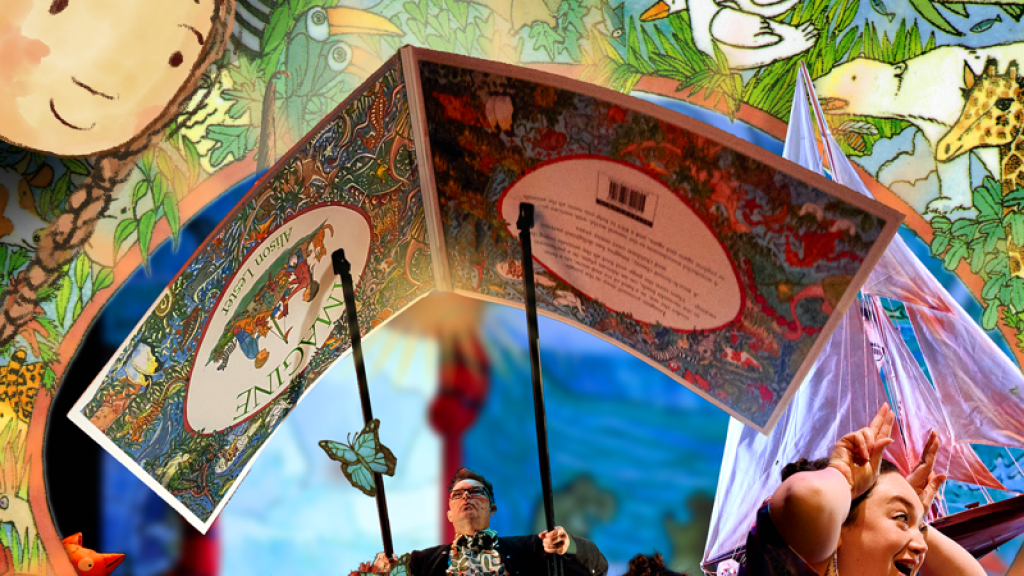 Cover image for event - Riverlinks presents Imagine Live -- by Jolyon James based on the book ‘Imagine’ by Alison Lester - Produced by Jolyon James and NCM - part of the 2025 education series