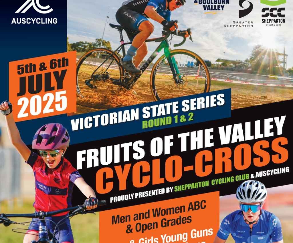 Cover image for event - 2025 Fruits of the Valley Cyclo-Cross (VICXS Rnd 1&2)