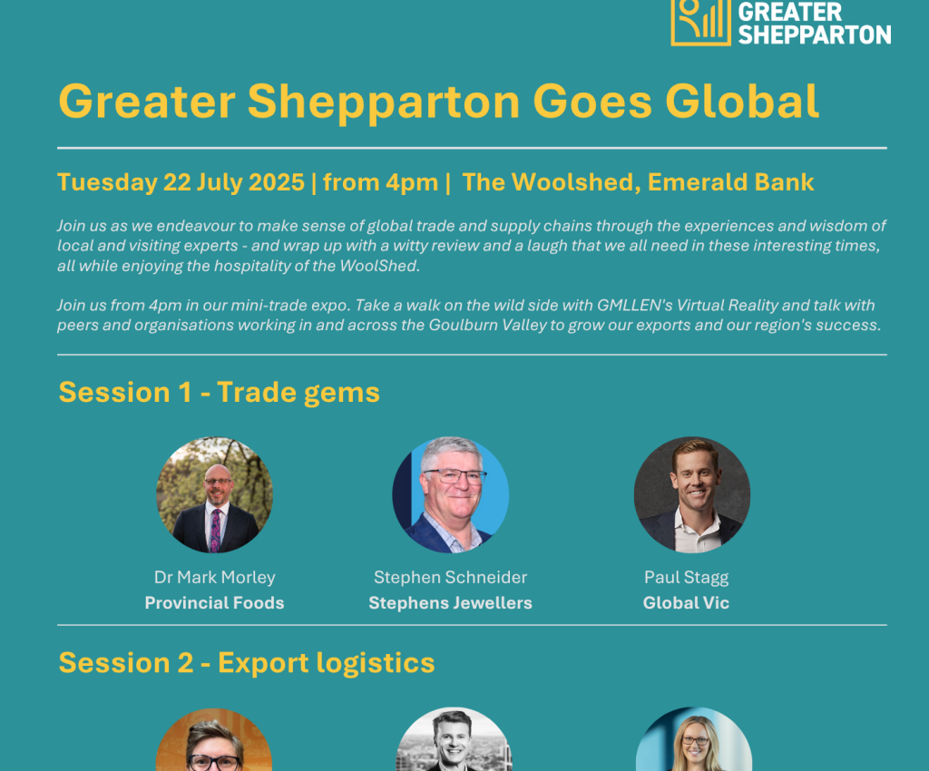 Cover image for event - Greater Shepparton Goes Global