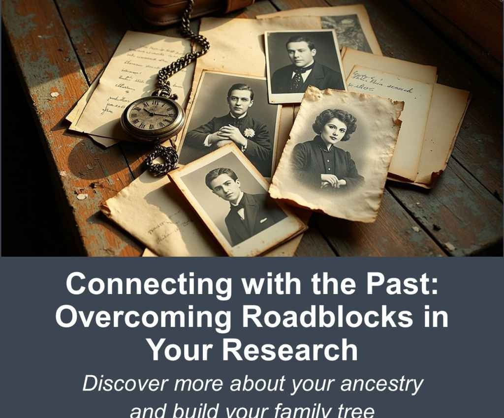 Cover image for event - Connecting with the Past at Shepparton Library - Overcoming Roadblocks in Your Research