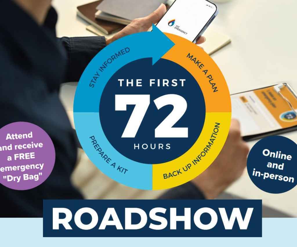 Cover image for event - The First 72 Hours: FREE Emergency Preparedness Sessions