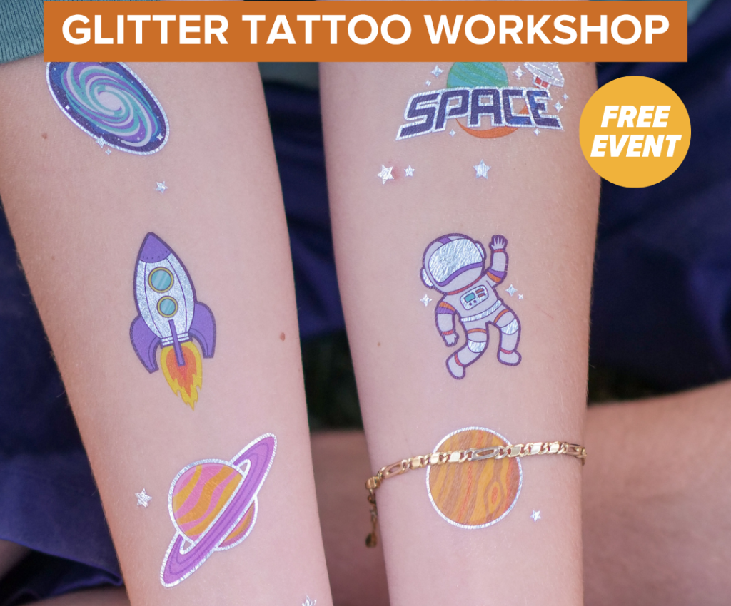 Cover image for event - Glitter Tattoo Workshop