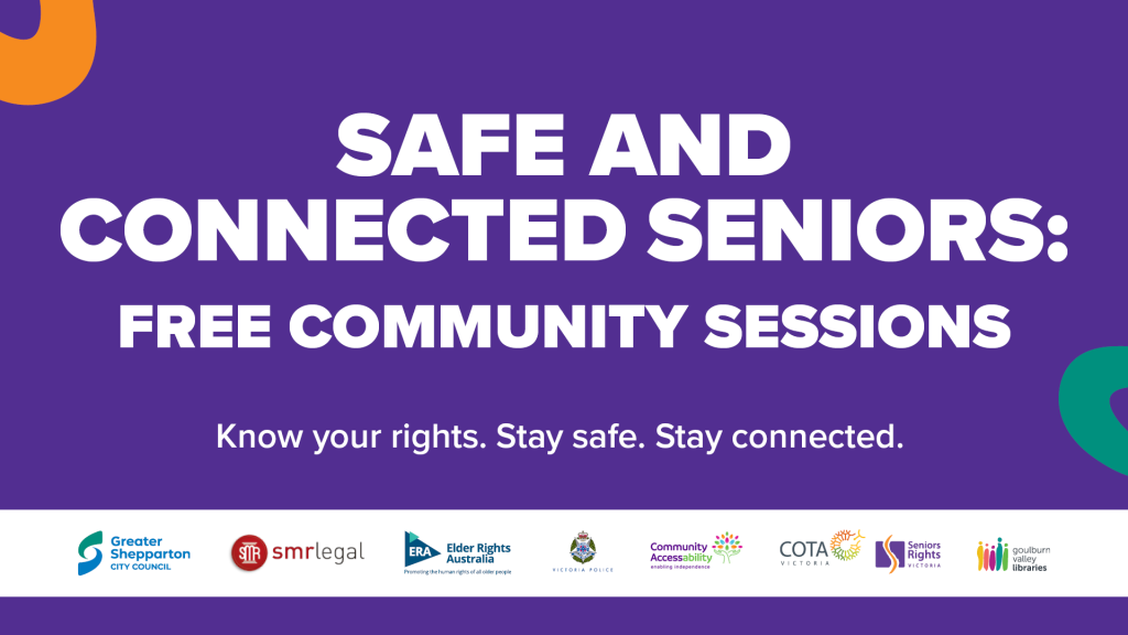 Cover image for event - Safe and Connected Seniors: FREE Community Sessions