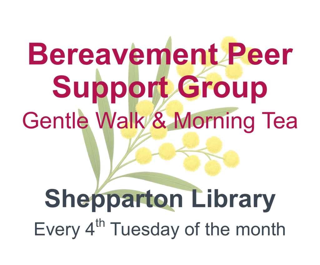 Cover image for event - Bereavement Peer Support Group - Monthly Walk & Morning Tea