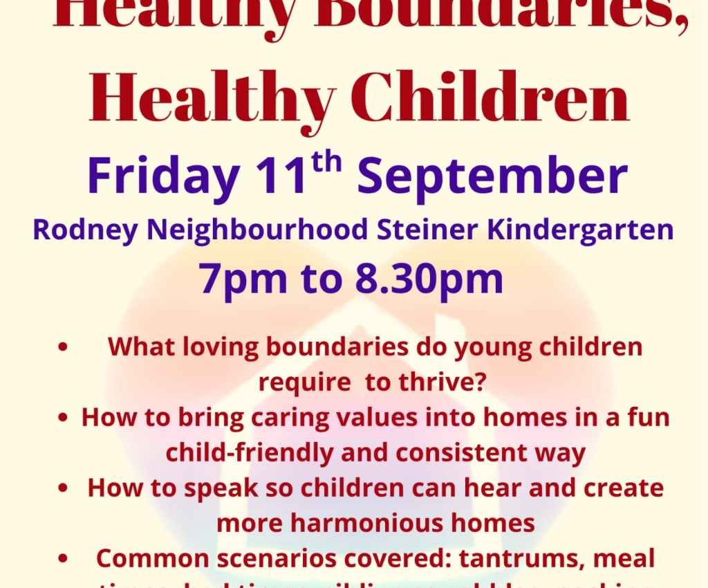 Cover image for event - Lou Harvey-Zahra Parenting Workshop - Healthy Boundaries, Healthy Children