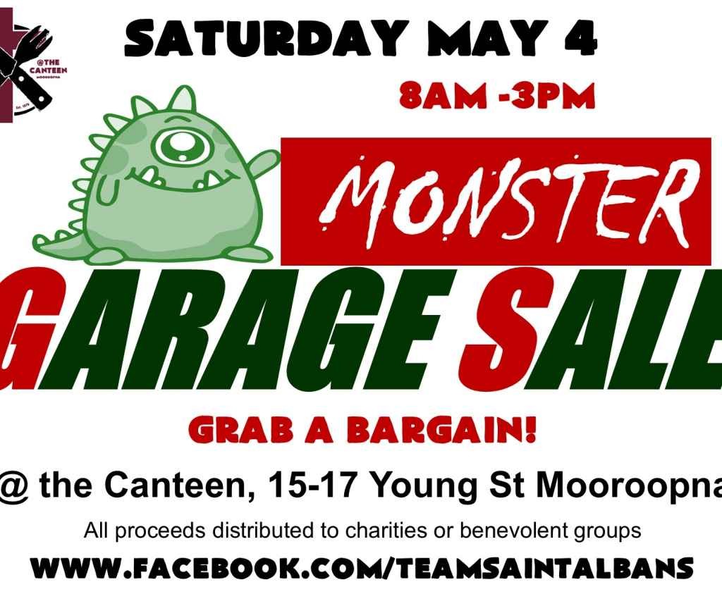 Cover image for event - Monster Garage Sale
