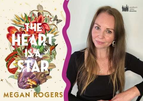 Megan Rogers and book cover