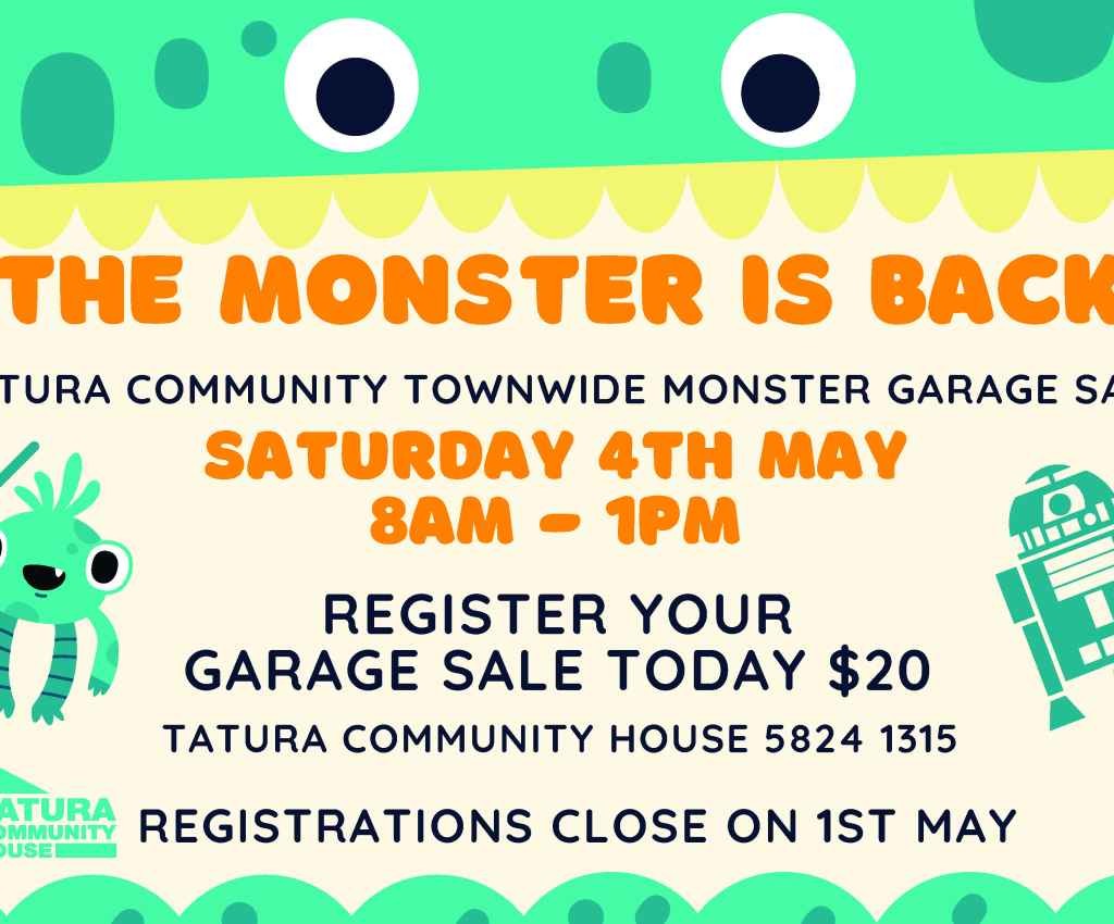 Cover image for event - Tatura Community Townwide Monster Garage Sale