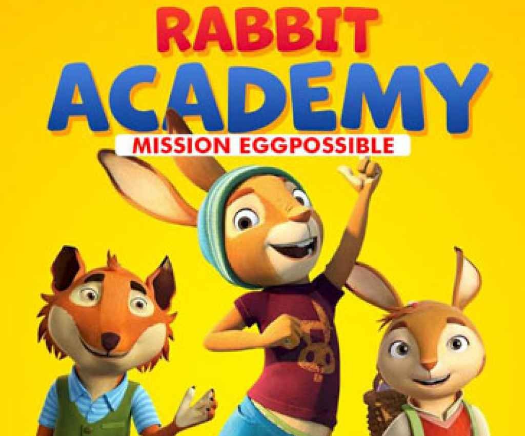 Cover image for event - Easter Movie Night at Shepparton Library - Rabbit Academy: Mission Eggpossible (PG)