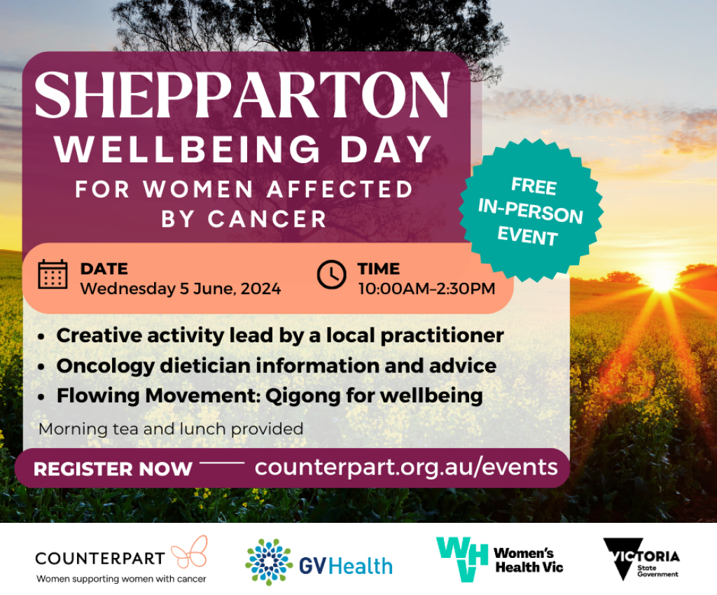 Cover image for event - Wellbeing day for women affected by cancer