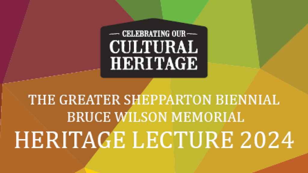 Cover graphic for 2024 Bruce Wilson Memorial Heritage Lecture