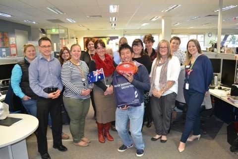 Atsunori Hashimoto from Toyoake Council in Japan with GSCC staff.