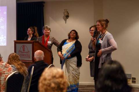 (L toR) Jean Young, Laurel Houghton, Jiva Palakrishnan
Rika Beeton, Facilitator - Suz Chistison
