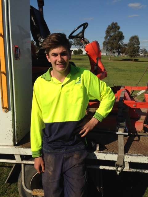 Daniel Shaper (Sportsfields Apprentice ), one of 4 new GSCC team members.