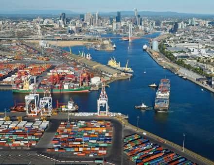 Call for submissions on the proposed lease of Australia's largest general and container port. Photo source Port of Melbourne Corporation