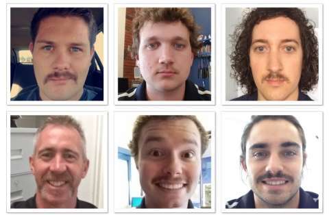 Tim Dooling, Thomas Van De Berg, James Harrison, Steve Wilson, Ben Maude, Jack O'Brien, Graham Walkden, Paul Elshaug and Tony Tranter formed the The Invisible Mo Men (TIMM) team and have all has varied success in growing their moustaches to raise money for men's health programs.