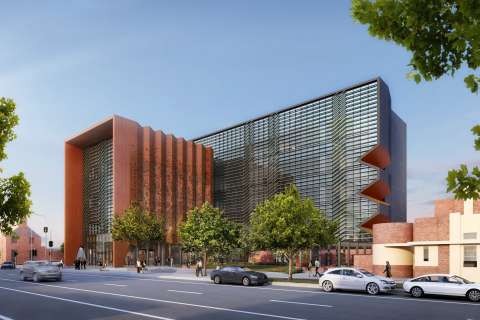 The proposed new court house for Shepaprton. 