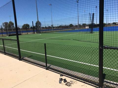 A fence at the regional sports precinct hockey field has been damaged. Please report any suspicious behaviour to Crime Stoppers: 1800 333 000