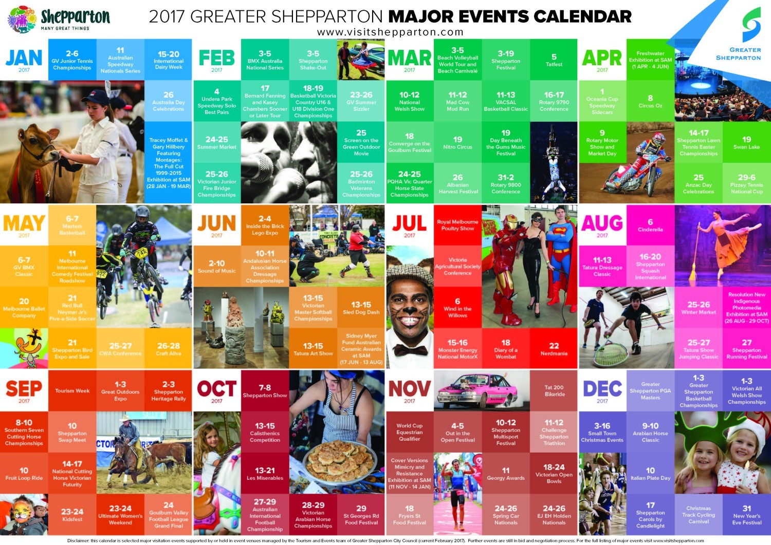 2017 Tourism and Events calendar launched Greater Shepparton City Council