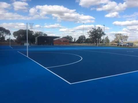 The brand new netball courts at Central Park were constructed earlier this year through Country Football Netball Program Funding and Capital Investment from Council.