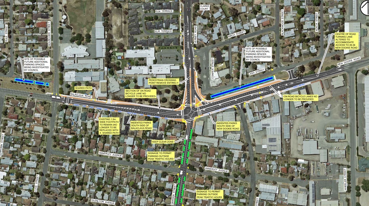 Traffic changes to Balaclava and Verney Road intersection - Greater ...