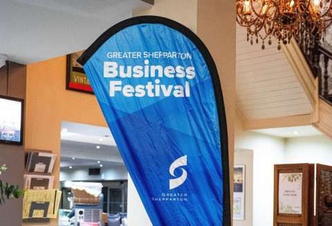 Business Festival flag banner