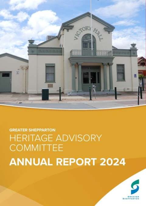 Heritage Advisory Committee Annual Report Cover